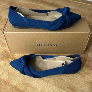 Rothy’s The Knot Point II, Ocean Blue, size 8.5